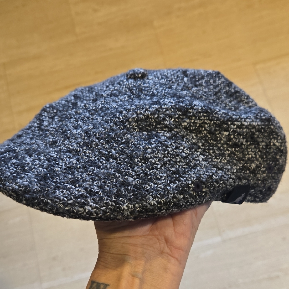 Kangol Flexfit Patterned Gray Tweed Visor Cap